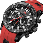 Men's Fashion Quartz Watch Silicone Strap Luminous Watch - Luxe Shopping