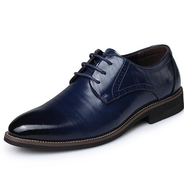 Men's Leather Dress Shoes - 4 Colors - Luxe Shopping