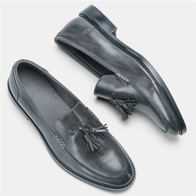 Men's Shoes Leather Loafers Business Dress Formal Shoes - Luxe Shopping