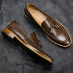 Men's Shoes Leather Loafers Business Dress Formal Shoes - Luxe Shopping