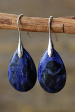 Natural Stone Teardrop Earrings - Luxe Shopping