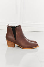 Point Toe Bootie in Chocolate - Luxe Shopping