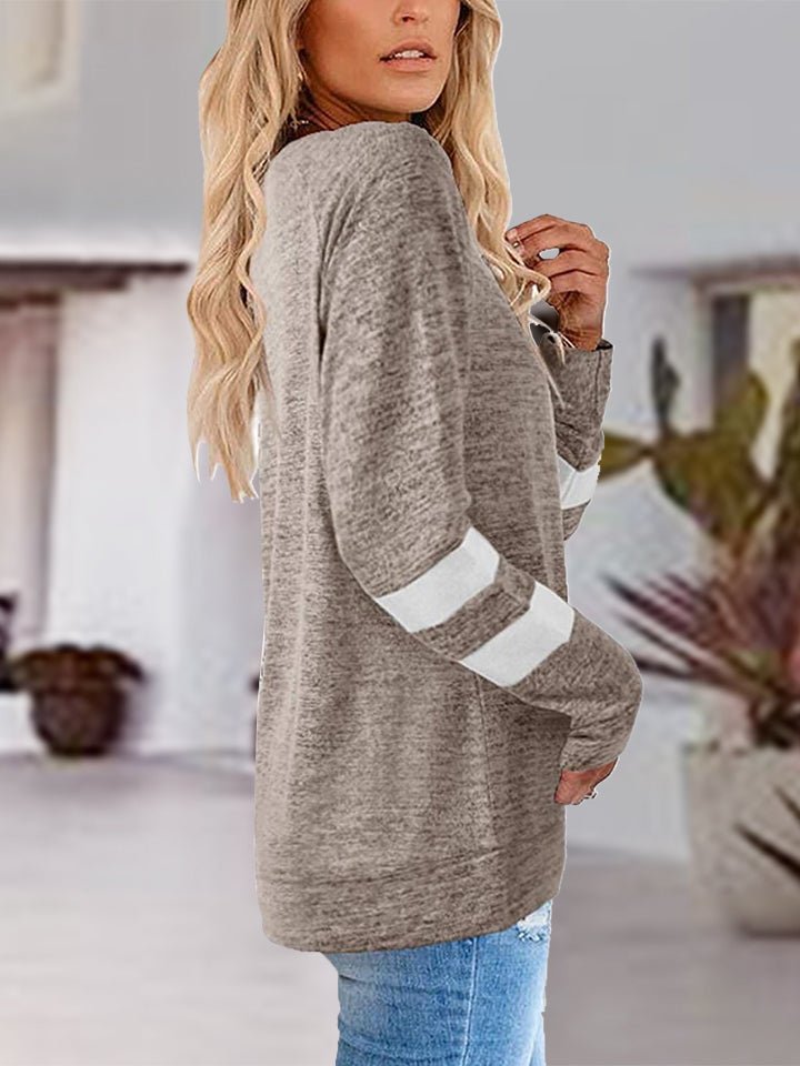 V-Neck Raglan Sleeve T-Shirt - 4 Colors - Luxe Shopping