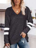 V-Neck Raglan Sleeve T-Shirt - 4 Colors - Luxe Shopping