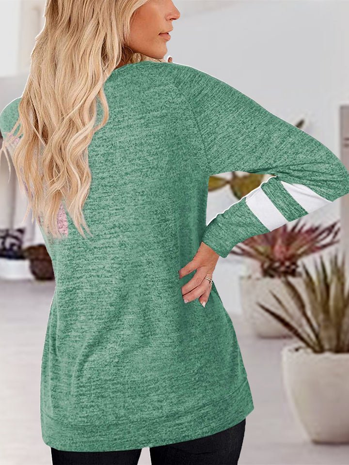 V-Neck Raglan Sleeve T-Shirt - 4 Colors - Luxe Shopping