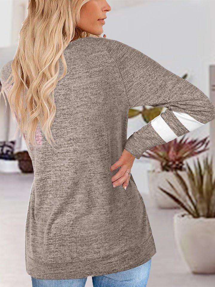 V-Neck Raglan Sleeve T-Shirt - 4 Colors - Luxe Shopping