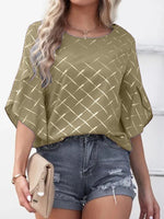 Women's Ruffle Sleeve Blouse - 6 Colors - Luxe Shopping